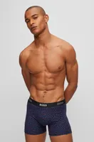 Two-pack of boxer briefs with logo waistbands