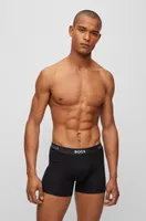 Two-pack of boxer briefs with logo waistbands