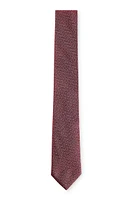 Patterned tie in pure silk