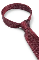 Patterned tie in pure silk