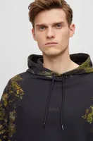 Cotton-terry hoodie with lichen-inspired graphics