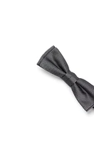 Italian-made bow tie in micro-pattern silk jacquard