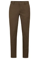 Slim-fit chinos a melange stretch-cotton blend