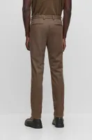 Slim-fit chinos a melange stretch-cotton blend