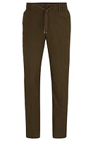 BOSS - Slim-fit pants twill Light Green