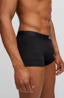 Two-pack of stretch-cotton trunks with metallic branding