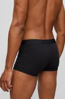 Two-pack of stretch-cotton trunks with metallic branding