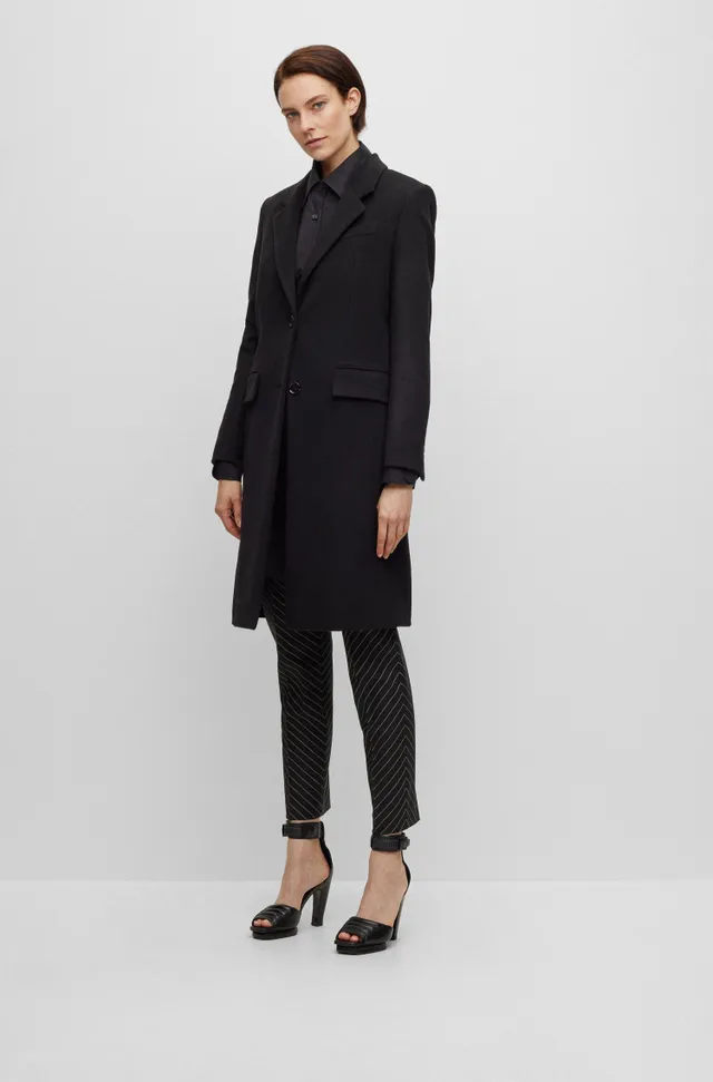 Slim-fit coat wool and cashmere
