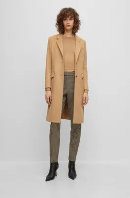 Slim-fit coat wool and cashmere