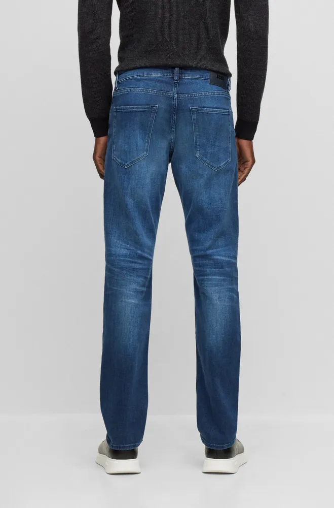 Vaqueros regular fit en denim italiano