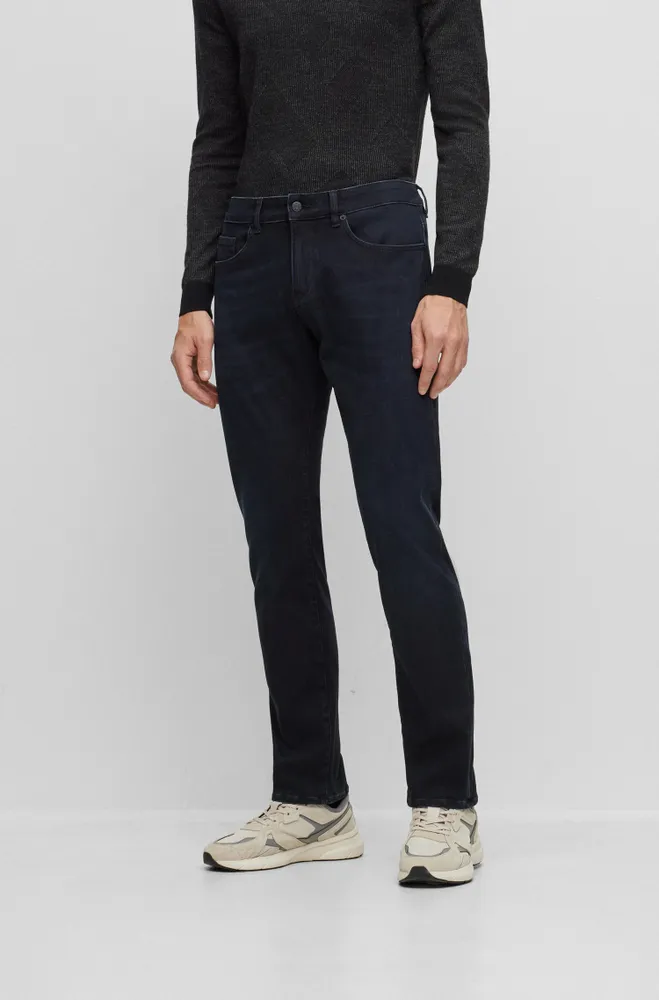 Slim-fit jeans blue cozy-knit denim