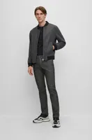 Slim-fit jeans black performance-stretch knitted denim