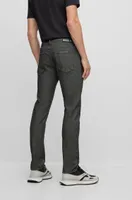 Slim-fit jeans black performance-stretch knitted denim