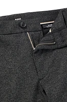 Regular-fit regular-rise trousers with tapered leg