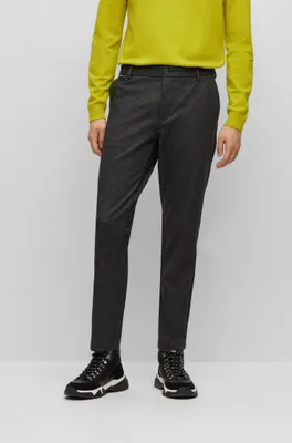 Regular-fit regular-rise trousers with tapered leg