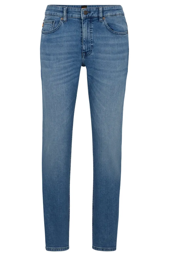 Slim-fit jeans blue comfort-stretch denim