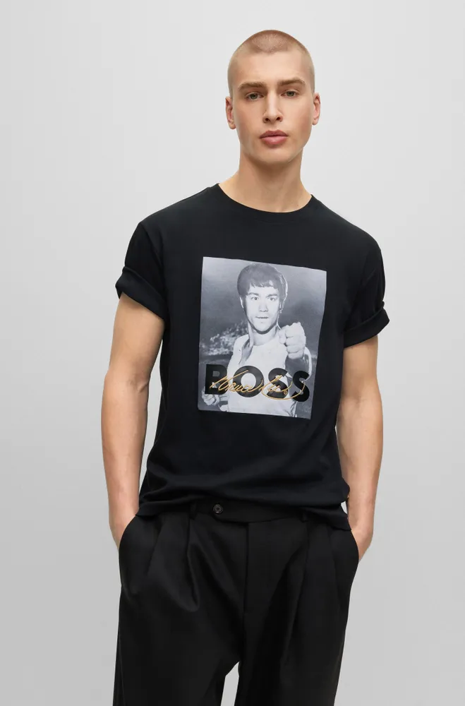 BOSS x Bruce Lee gender-neutral T-shirt with photo artwork