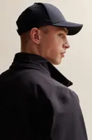 Water-repellent regular-fit jacket with removable hood