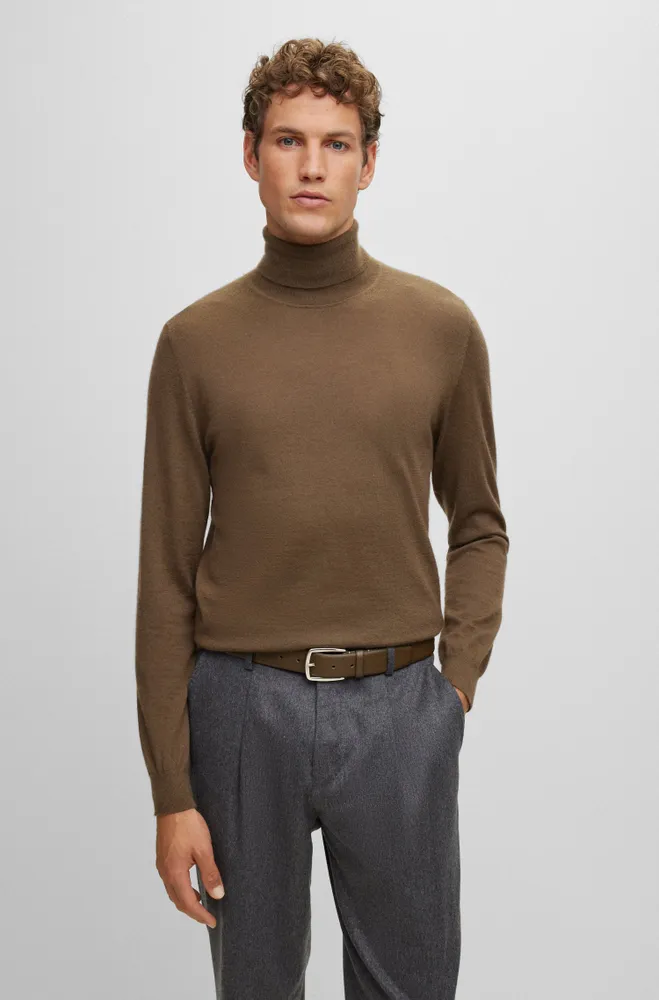 Jersey de cuello vuelto cashmere