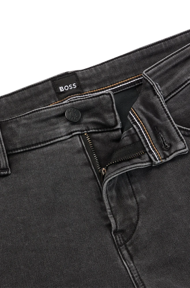 Slim-fit jeans black stretch denim