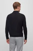 Wool-blend rollneck sweater with embroidered logo