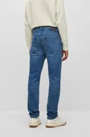 Regular-fit jeans mid-blue comfort-stretch denim