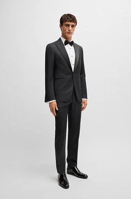 Slim-fit tuxedo suit wool and silk