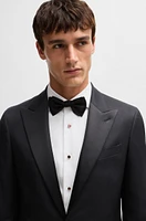 Slim-fit tuxedo suit wool and silk