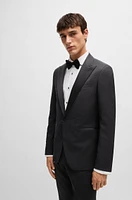 Slim-fit tuxedo suit wool and silk