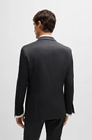 Slim-fit tuxedo suit wool and silk