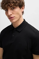 Cotton piqué jersey polo shirt with logo detail