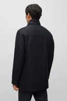 Relaxed-fit coat a melange wool blend