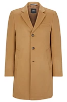 Slim-fit coat virgin wool and cashmere