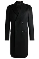 Double-breasted coat wool and cashmere