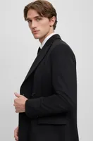 Double-breasted coat wool and cashmere