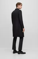 Double-breasted coat wool and cashmere