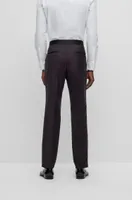 Slim-fit tuxedo micro-patterned stretch wool