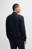 Slim-fit jacket with two-way front zip