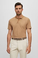 Regular-fit polo shirt cotton and silk