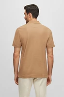 Regular-fit polo shirt cotton and silk