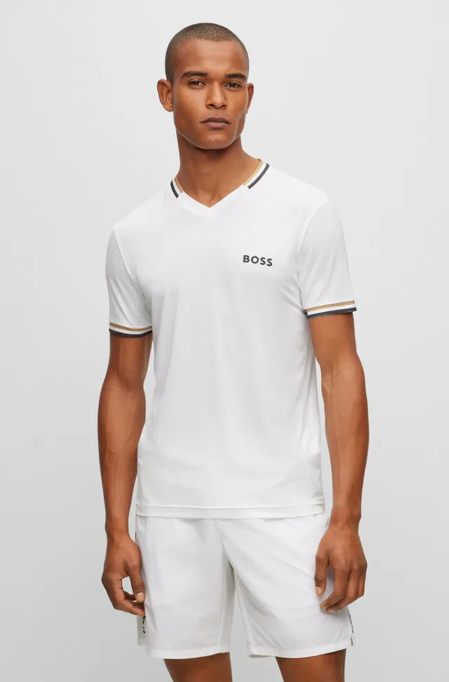 BOSS - BOSS & NBA interlock-cotton relaxed-fit T-shirt with collaborative  branding