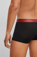 Single-jersey trunks with degradé monogram waistband