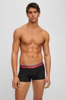 Single-jersey trunks with degradé monogram waistband