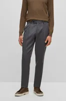 Pantalones relaxed fit en mezcla de cashmere