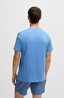 Cotton-jersey regular-fit T-shirt with SPF 50+ UV protection