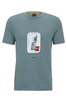 Cotton-jersey T-shirt with new-season artwork