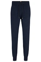 Regular-fit tracksuit bottoms virgin wool