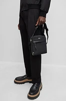 BOSS - Structured-material reporter bag with logo lettering