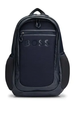 BOSS - Structured backpack with monogram detailing