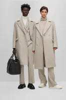 All-gender relaxed-fit coat wool